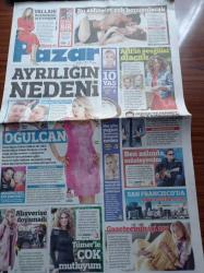 Sözcü Pazar Gazetesi - 12 Mart 2017 - Seda Sayan Ayrılığın Sebebi Oğulcan - Demet Kutluay Vallahi Boşanmak İstiyorum - Mehmet Günsür Ve Serenay Sarıkaya'nın Sahneleri Çok Konuşulacak - İrem Derici - Seda Bakan - Cem Yılmaz - Tuna Kiremitçi Ben Müzisyenim - Meryem Uzerli - Ayşegül Aldinç - Cengiz Abazoğlu - Ebru Şallı