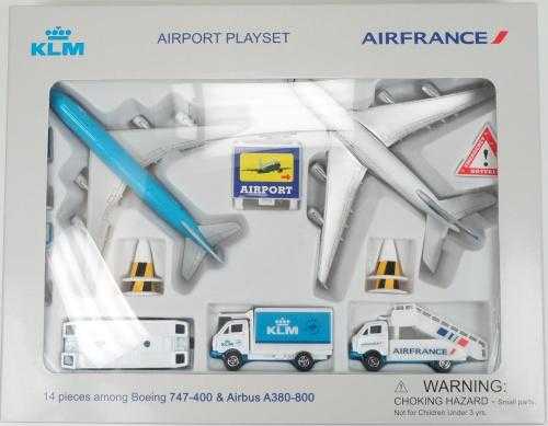 Antika - Havalimanı Diecast Set Airport Playset (KLM Boeing 747