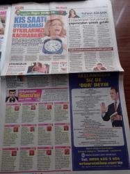 Sözcü Şık Gazetesi - 6  Kasım 2015 - Başak Parlak Yeni Yaşını Sahnede Kutladı - Açelya Akkoyun Misafirliğe Gidiyor - Afacan Gülben Ergen - Beyazıt Öztürk - Oğuzhan Koç - Kenan İmirzalıoğlu İle Sevgilisi Sinem Kobal'daj Tehlikeli Kaçış - Halit Ergenç - Şahin İrmak