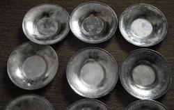 12 ADET GÜMÜŞ KAPLAMA TABAK ÇAY TABAĞI