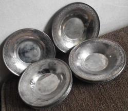 12 ADET GÜMÜŞ KAPLAMA TABAK ÇAY TABAĞI