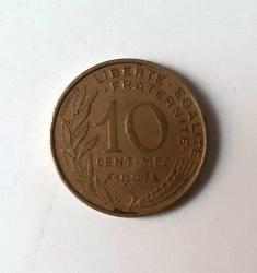 Fransa 10 Centim 1967