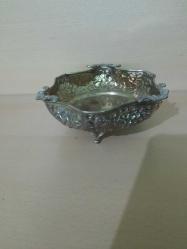 ALPAKA GÜMÜŞ KAPLAMA ŞEKERLİK ESKİ VE GÜZEL