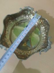 ALPAKA GÜMÜŞ KAPLAMA ŞEKERLİK ESKİ VE GÜZEL