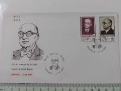 1986 CELAL BAYAR'IN ÖLÜMÜ FDC İLK GÜN ZARFI 1X2QQ NADİRDİR