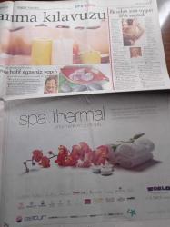 Hürriyet Seyahat Gazetesi - 8 Nisan 2008 - SPA - Toros Dağları Manzarasıyla Ayurveda Ve Wellness Keyfi - Bali Ve Tayland'ın Sihrini Kıbrıs'a Taşıdılar - Ambiyans Ödüllü SPA - Evde Kendinizi Spa'yla Şımartın - Türkiye'nin SPA'ları Dünya Sıralamasında - SPA Kullanım Kılavuzu