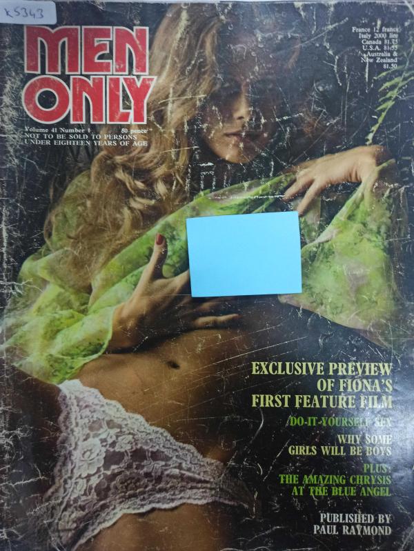 İngilizce Men Only yetişkin erkek dergisi 1976 Exclusive  