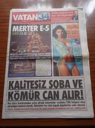 Vatan 34 Gazetesi - 4 Ekim 2005 - Nihan Akkuş Alanya Almanya Dizisi İçin Almanya Öğrenmeye Başladı - Kalitesiz Soba Ve Kömür Can Alır - Yüzen Sergi 14 Ekim'e Kadar Devam Edecek - Ağır Roman'ı Bir De İDOB'tan İzleyin - Sezen Aksu - Cem Karaca'nın Yol Arkadaşları Yaga'da