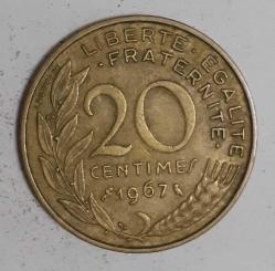 Fransa 20 Centim 1967