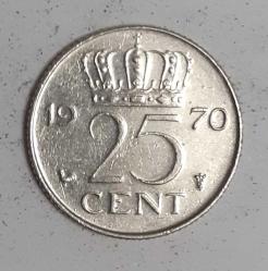Hollanda 25 Cent 1970