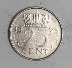 Hollanda 25 Cent 1973