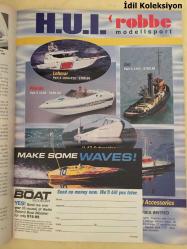 Radio Control Boat Modeler - October 2000 - Vintage Magazine - İngilizce Uzaktan Kumandalı Model Bot Dergisi - Cheap Speed get the most from the 05 motor - Tunnelhull Performance - Construction Build a 50 mph 3.5cc Monohull - Kyosho Atlantio 600 Sport Yacht - Warehouse Hobbies Nitro Gator JR Pull Start - Lehmar - U47 Submarine - Paula III