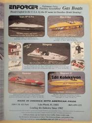 Radio Control Boat Modeler - June 2001 - Vintage Magazine - İngilizce Uzaktan Kumandalı Model Bot Dergisi - 65 mph Record Breaking Electrics - We Test Futaba Attack T2ER Radio - Aeromarine Sting Ray - GP Marine Top Speed Race Ready Tunnelhull - Irwin's Nitro 2000 Outboard High Power Hyprid - Build a Scale Harbor Tug - Stingray - Revenge - Magnum 57 - Titan 21