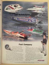 Radio Control Boat Modeler - June 2001 - Vintage Magazine - İngilizce Uzaktan Kumandalı Model Bot Dergisi - 65 mph Record Breaking Electrics - We Test Futaba Attack T2ER Radio - Aeromarine Sting Ray - GP Marine Top Speed Race Ready Tunnelhull - Irwin's Nitro 2000 Outboard High Power Hyprid - Build a Scale Harbor Tug - Stingray - Revenge - Magnum 57 - Titan 21