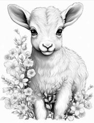 Sevimli Çiftlik Hayvanları Boyama Kitabı (3 Boyutlu)