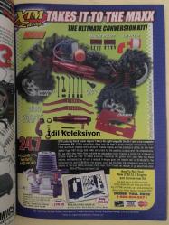 Radio Control Car Action - July 2002 - Vintage Magazine - İngilizce Uzaktan Kumandalı Model Araba Dergisi - Power Up 4 Big Upgrades - Hot Bodies Hot Buggy Lighting RR - Tamiya F2001 Four wheel drive F1 - OFNA MBX R2 Plus Nitro RTR powerhouse - Serpent İmpulse Pro - Dynamite Rocket Racer - Think Fast behind the wheel with the Ofna Dominator - Ford Excursion - Peterbilt Big Rig - Jeep CJ8 - Chevy Suburban