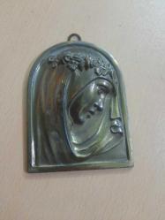 ALİMİNYUM DÖKÜM MERYEM ANA DUVAR SÜSÜ 10 CM HAFİF ÇATLAK VAR