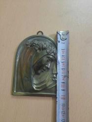 ALİMİNYUM DÖKÜM MERYEM ANA DUVAR SÜSÜ 10 CM HAFİF ÇATLAK VAR