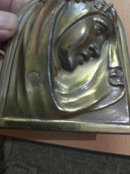 ALİMİNYUM DÖKÜM MERYEM ANA DUVAR SÜSÜ 10 CM HAFİF ÇATLAK VAR