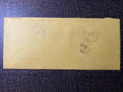 USA Amerikan Pullu 1965 Yılında Taahhütlü Postadan geçmiş varış damgalı boş Zarf US REGİSTERED MAİL