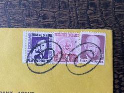 USA Amerikan Pullu 1971 Yılında Taahhütlü Postadan geçmiş varış damgalı boş Zarf US REGİSTERED MAİL