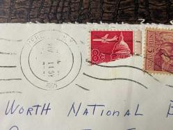USA Amerikan Pullu 1965 Yılında Taahhütlü Postadan geçmiş varış damgalı Uçak Postası boş Zarf US REGİSTERED AİR MAİL