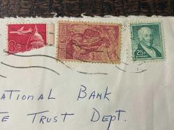 USA Amerikan Pullu 1965 Yılında Taahhütlü Postadan geçmiş varış damgalı Uçak Postası boş Zarf US REGİSTERED AİR MAİL