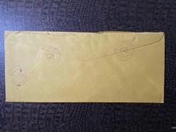 USA Amerikan Pullu 1965 Yılında iadeli Taahhütlü Postadan geçmiş varış damgalı boş Zarf US REGİSTERED MAİL