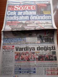 Sözcü Gazetesi - 16 Aralık 2014 - Fenerbahçe Bayburt Önünde - Trabzonspor'un Avrupa'da Rakibi Napoli - Yeni Türkiye Manzarası Çek Arabanı Padişahın Önünden - BTK'nın Arşivinde Yangın Çıktı - Silivri Zindanında Askerlerin Aileleri Haykırıyordu Şimdi Fettullahçıların Ailesi Haykırıyor
