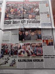 Sözcü Gazetesi - 5 Mart 2011 - Beşiktaş'ta Seferberlik İlanı - Galatasaray'da Adnan Sezgin İstifası - Bugün Ahmet Şık Nedim Şener Yarın Kim -  Özgür Basın İçin Yürüyüş - Uğur Dündar Korkuyorum