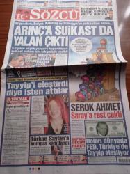 Sözcü Gazetesi - 10 Mart 2015 - Galatasaray'ın Kadıköy'de Son Fenerbahçe Galibiyeti Hatırlanmıyor - Abdürrahim Albayrak - Başbakan Tony Blair'in Yuvasını Yıkan Kadın - Bülent Arınç'a Suikast Da Yalan Çıktı - Ergenekon - Balyoz - Kabataş Yalanı - Recep Tayyip Erdoğan Kızınca Hakan Fidan Çekildi MİT'e Döndü