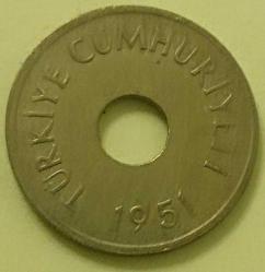 # 1951 1 Kuruş Ćil #