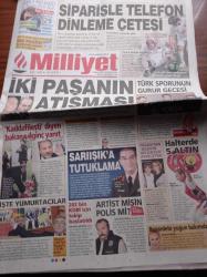 Milliyet Gazetesi - 7 Nisan 2010 - Türk Sporunun Onur Gecesi Milliyet Yılın Sporcusu Ödülleri - Arda Turan - Yaşar Kemal Günter Grass İle Görüşecek - İsrail Dışişleri Bakanı Avigdor Lieberman - İki Paşa Hilmi Özkök Ve Çetin Doğan Atışması - Emekli Orgeneral Şükrü Sarıışık'a Tutuklama - Siparişle Telefon Dinleme Çetesi
