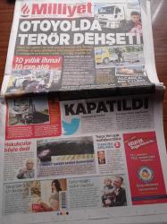 Milliyet Gazetesi - 21 Mart 2014 - Galatasaray Eski Başbakan Mesut Yılmaz'a Bilet Vermedi - Beşiktaş Teknik Direktörü Slaven Bilic Yakında Pele'yi De Alırız - Otoyolda Terör Dehşeti - Tren Faciası 10 Yıllık İhmal 10 Can Aldı - Twitter Kapatıldı - Türk Hava Yolları Yönetim Kurulu Başkanı Hamdi Topçu Her Uçak Mutfağına Talibiz