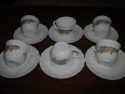 2 - OPAL - KAHVE   FİNCANI - 6 FİNCAN+6 FİNCAN ALTI TABAĞI