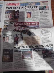 Milliyet Gazetesi - 1 Şubat 2010 - Bursaspor Eskişehirspor Maçında Olaylar - Rıdvan Dilmen - Aykut Kocaman - Carla Bruni'yi Kızdıran Şarkı - Abdi İpekçi 31 Yıl Önce Bugün Öldürüldü - Beşiktaş'ta Yıldırım Demirören 3. Kez Başkan - Emine Erdoğan - GATA - Recep Tayyip Erdoğan - Öldüren Nakavt - Şivan Perwer Protokolü