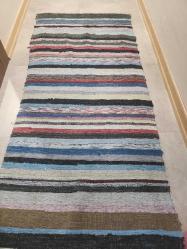 Antika - Çok eski köy işi el dokuma kök boyama çaput yolluk - kitantik - kitaLog