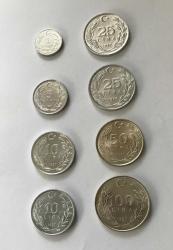 1987 CUMHURİYET MADENİ PARALARI 1 LİRA , 5 LİRA ,10 LİRA ,25 LİRA ,50 LİRA ,100 LİRA ÇİLLL