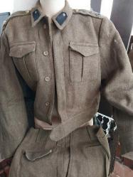 Antika - ..ASKERİ ÜNİFORMA, 1940 / 1950 Lİ YILLARDA KULLANILMIŞ KIŞLIK TOPÇU SUBAY ÜNİFORMASI.TAKIM. - kitantik - kitaLog