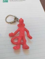 A37----İTALYA ÜRETİMİ PEMBE PANTER PLASTİK ESKİ ANAHTARLIK