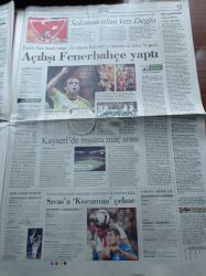 Cumhuriyet Gazetesi - 9 Mart 2009 - Ulusal Atlet Alemitu Bekele Degfa Türkiye Rekoru Kırarak Avrupa Şampiyonu Oldu - Kadir Has Stadının Açılışını Fenerbahçe Yaptı - Yargıtay Onursal Başsavcısı Sabih Kanadoğlu Mustafa Balbay'ın Tutuklanma Sürecini Eleştirdi - Mustafa Balbay Yalnız Değil - Barack Obama'nın Türkiye Ziyareti