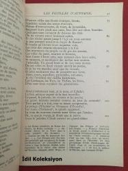 Les Feuilles D'Automne Les Chants Du Crepuscule - Victor Hugo - Librairie Hachette (Sonbahar Yaprakları Alacakaranlık Şarkıları) Fransızca Kitap
