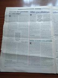 Cumhuriyet Bilim Teknik Gazetesi - 9 Şubat 2002 - Sayı 777 - Bilgi Peşinde Bir Ömür Aykut Barka Fotoğrafı - Boşanma Ve Çocuklar - Antibiyotiklerle Tehlikeli Oyun - Esnemenin Sırları - İp Atlayan Kızlara Övgü - Altın Çocukluktan Bilim Sahtekarlığına - Kokusuna Göre Eş Seçimi - Yeni Otomobiller Zehir Saçıyor - Varisler Ve Kronik Venöz  Yetmezlik
