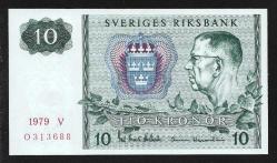 ** İSVEÇ ( 10 * KRONOR ) 1979 - ÇİL
