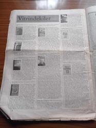 Cumhuriyet Kitap Gazetesi - 18 Ocak 1996 - Sayı 309 - Felsefe Tarihi Üzerine Bir Hit Roman Sofi'nin Dünyası Ve Asıl İşi Felsefe Olan Bir Yazar Jostein Gaarder Fotoğrafı - Berat Günçıkan'dan Gölgenin Kadınları- Ece Türkeli Percy Shelley'nin Yalnızlığın Ruhu'nu Değerlendirdi - Mustafa Günay Ahmet Oktay'ın Popüler Kültür'ünü Değerlendirdi - Güner Demiray Osman Şahin'in Bucaklar'ını Değerlendirdi