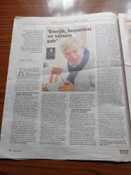 Cumhuriyet Kitap  Gazetesi - 10 Aralık 2015 - Sayı 1347-  Mehmet Zaman Saçlıoğlu Seçme Öyküler - Filistinli Şair Aşraf Fayad'ın Suudi Arabistan'da İdam Edilmesine Protestolar Sürüyor -Haluk Oral Fotoğrafı -  Absürdün Kollarındaki Kurgu - Bela İyidir - Mizah Bir Roman Kahramanı Orhan Veli - Hüzünlü Ve Neşeli Bir Garip'ti - Peter Mendelsund - İsahag Uygar Eskiciyan - Serge Velay - Axel Jensen