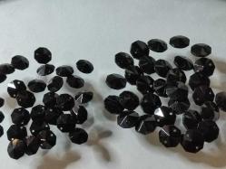 14623-48 ADET SİYAH RENK 14 MM ÇAPINDA OCTAGON AVİZE TAŞI + 26 ADET SİYAH RENK 16 MM ÇAPINDA OCTAGON AVİZE TAŞI