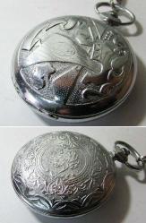 ViNTaGe POBEDA Avcı Kasa KURMALI CEP SAATİ....
