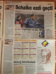 Milliyet Gazetesi, 24 Kasım 2005, Ve Savcı'da Çete Dedi, 'F-16'lardan Gurur Duymak Gerekir, Avşar'ın Sözleri Kadınları Kızdırdı, Hakkari Valisi Görevden Alındı, Fenerbahçe'den Hüzünlü Veda, Daum, Selçuk'tan Tepki, Dört Dörtlük Ev Sahibi, Schalke Ezdi Geçti, Özdilek Yalnız Değil, Şimdi De Kleberson, Aktuğ Bombaladı, Mehmet Okur, Dos Santos Denizlispor'da