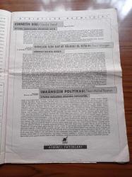 Cumhuriyet Kitap Gazetesi - 6 Haziran 1996 - Sayı 329 - Avcının İzini Süren Bir Şair Abdulkadir Budak Fotoğrafı - Fatma Oran Renoir Renoir'ı Anlatıyor'u Değerlendirdi - Baki Asiltürk Okuma Defteri'ni Değerlendirdi -  Gözün Kahverengi Suyu - Ali Akay Doğu Perinçek'in Aydın Ve Kültür'ünü Değerlendirdi